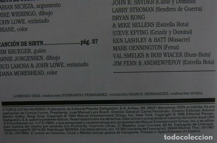 C&oacute;mics: Comic, X Force, n&uacute;mero Extra invierno,Forum, Marvel Comic, Jeph Loeb, Bud LaRosa - Foto 8