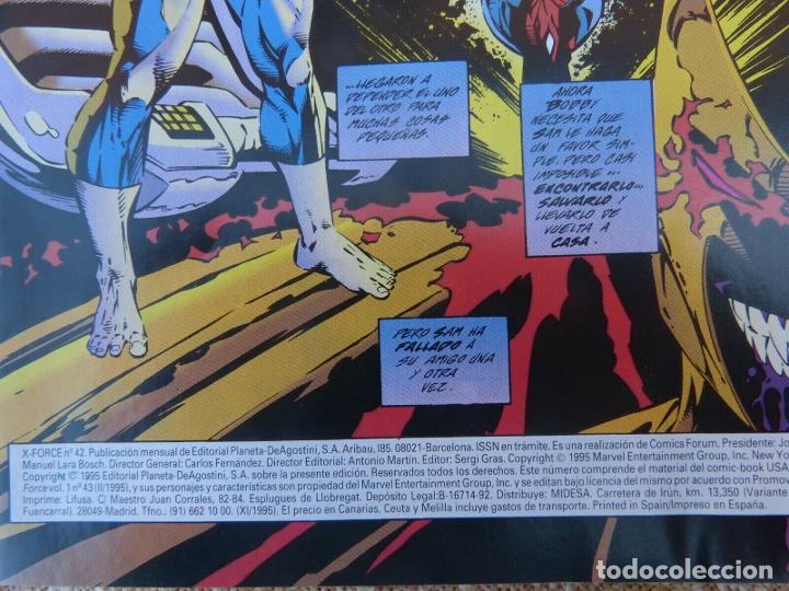 C&oacute;mics: Comic, X Force, n&uacute;mero 42,Forum, Marvel Comic, Jeph Loeb, Bud LaRosa,1995 - Foto 3