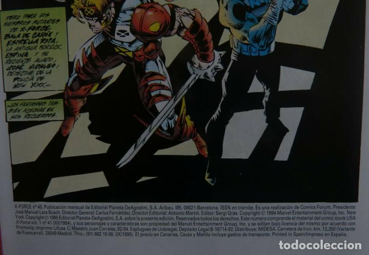 C&oacute;mics: Comic, X Force, n&uacute;mero 40, Vol&uacute;men II, Forum, Marvel Comic, Jeph Loeb,1995 - Foto 2
