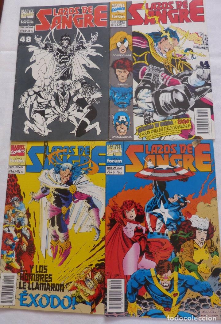 C&oacute;mics: COMICS LAZOS DE SANGRE,NUMEROS 2,3,4,5 DE 5,Marvel comics,A&ntilde;o 1994 - Foto 2