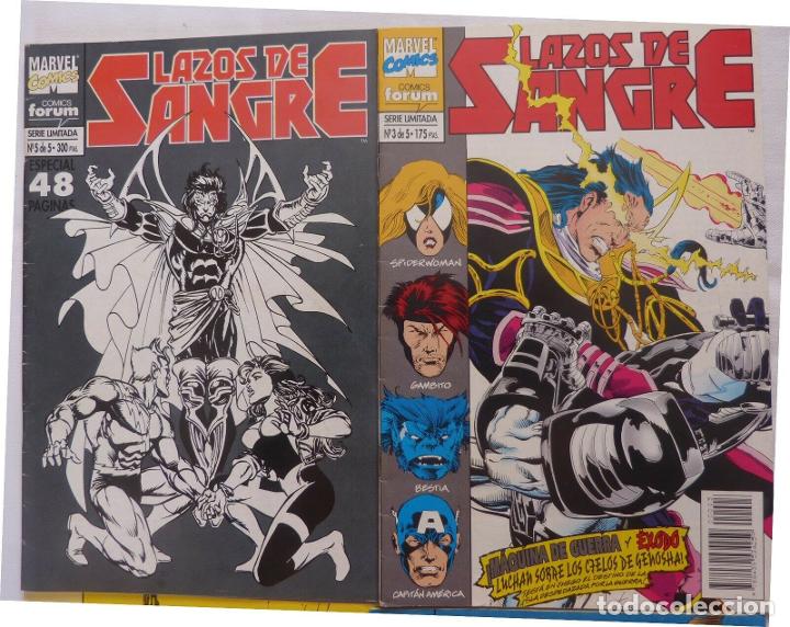 C&oacute;mics: COMICS LAZOS DE SANGRE,NUMEROS 2,3,4,5 DE 5,Marvel comics,A&ntilde;o 1994 - Foto 5