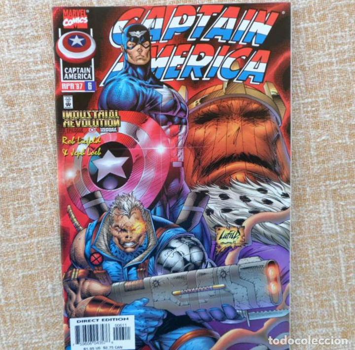 C&oacute;mics: Comic, Captain America, no. 6, Vol. 2, Marvel Comic, year 1997, Rob Liefeld - Foto 1
