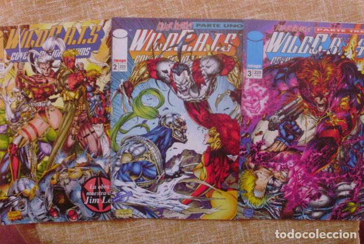 C&oacute;mics: Lote de 3 Comics, WildC.A.T.S, n&uacute;meros 1, 2 y 3, World Comics, Image, Jim Lee