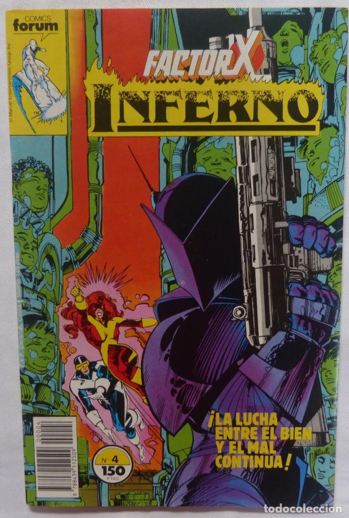 C&oacute;mics: Comic Factor X-INFERNO,Comics Forum,1988,Marvel, Stan Lee, Numero 4 - Foto 1