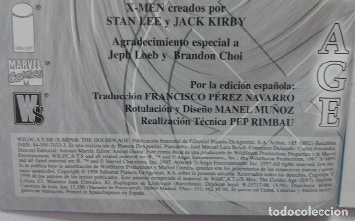 C&oacute;mics: Comic WILDC.A.T.S, X-MEN,The Golden Age,Image,Marvel Comics,1998 - Foto 5