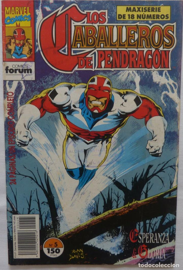 C&oacute;mics: Comic los Caballeros de Pendragon,Numero 5,Marvel Comics,1992 - Foto 5
