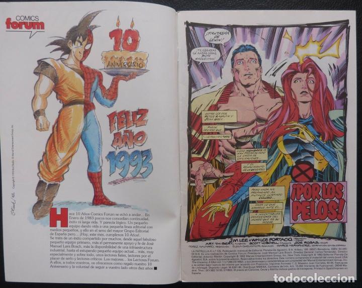C&oacute;mics: Comic Patrulla X, N&ordm; 125,A&ntilde;o 1993,Marvel Comics,Forum, Stan Lee - Foto 3