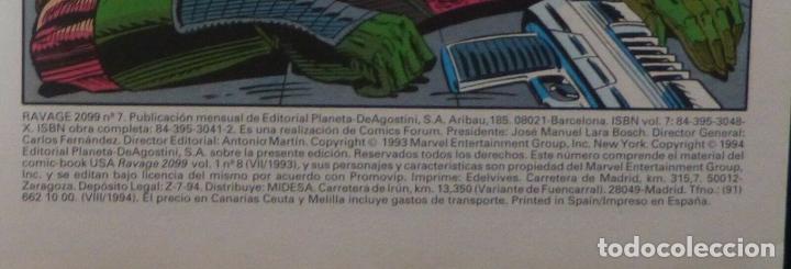 C&oacute;mics: RAVAGE 2099 Comic Numero 7 de 12,Stan Lee,1994,Marvel,Forum Comics - Foto 5