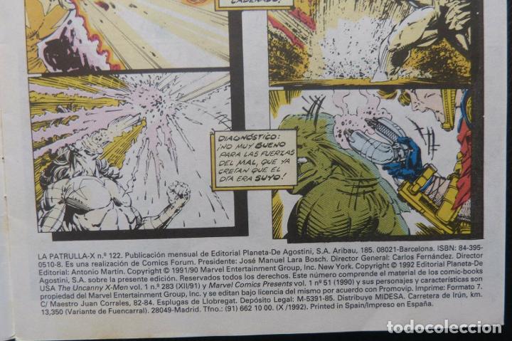 C&oacute;mics: Comic Patrulla X,N&ordm; 122,A&ntilde;o 1992,Marvel Comics,Forum - Foto 3