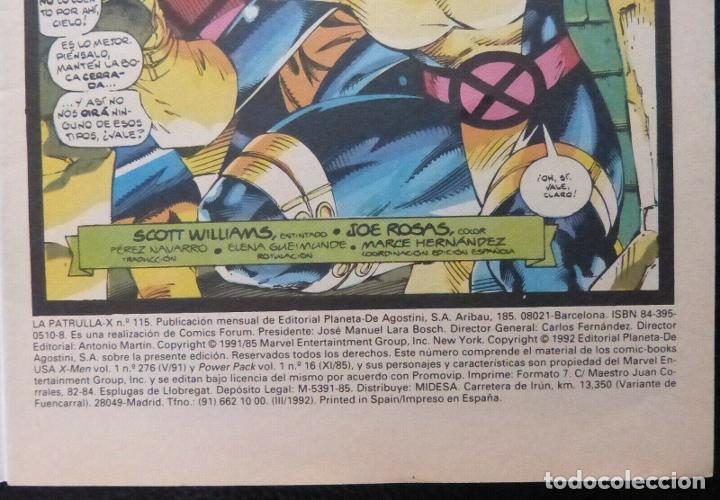C&oacute;mics: Comic Patrulla X,N&ordm; 115,Marvel Comics,Forum,a&ntilde;o 1992 - Foto 4