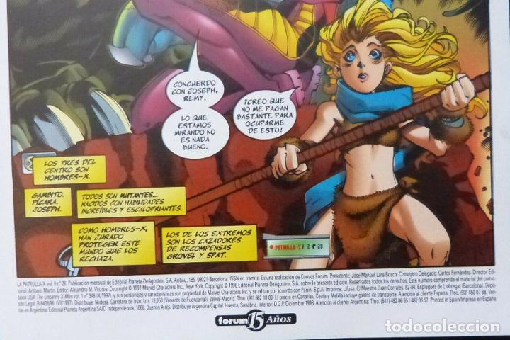 C&oacute;mics: Comic Patrulla X,N&ordm; 28,A&ntilde;o 1998,Marvel Comics,Forum,Divididos,caeran! - Foto 5