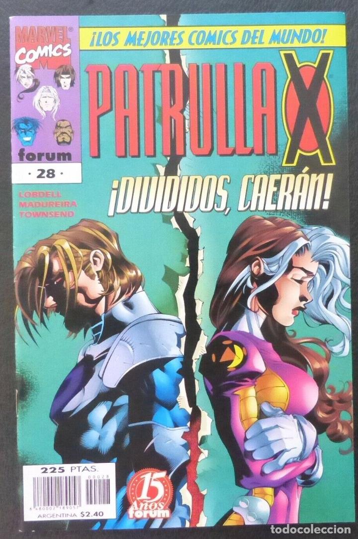 C&oacute;mics: Comic Patrulla X,N&ordm; 28,A&ntilde;o 1998,Marvel Comics,Forum,Divididos,caeran! - Foto 1