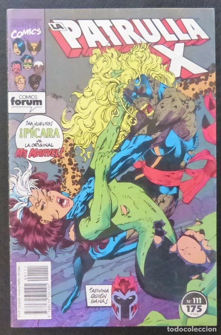 C&oacute;mics: Comic Patrulla X,N&ordm; 111,Marvel Comics,Forum,1991, Picara reducida - Foto 1
