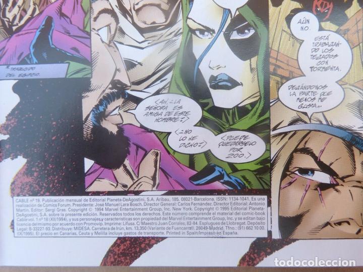 C&oacute;mics: Comic CABLE,N&ordm; 19,Marvel Comics,Forum.A&ntilde;o 1995 - Foto 2