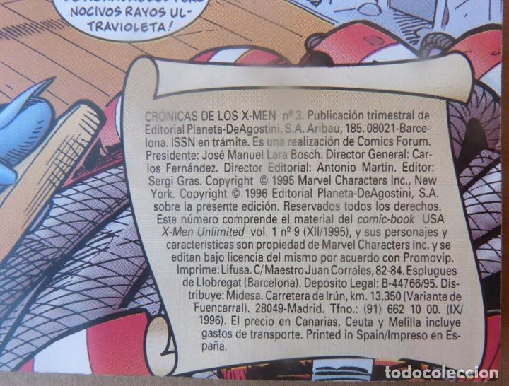 C&oacute;mics: Comic X-MEN ,Cronicas de los X-MEN,Forum.N&ordm; 3,A&Ntilde;O 1996 - Foto 5