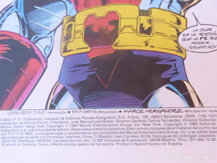 C&oacute;mics: Comic CABLE,N&ordm; 11,Marvel Comics,Forum.1994 - Foto 4