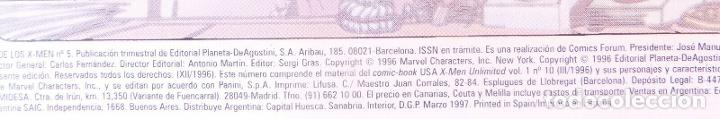 C&oacute;mics: Comic X-MEN ,N&ordm; 5,1996, Forum,Marvel Comics - Foto 7