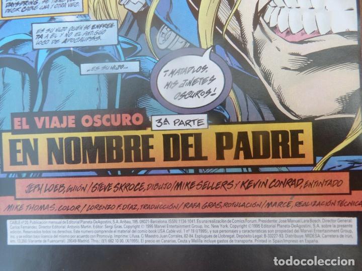 C&oacute;mics: Comic CABLE,N&ordm; 20,Marvel Comics,Forum.1995 - Foto 3