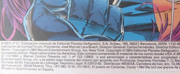 C&oacute;mics: Comic X-MEN ,N&ordm; 21,1994, Forum,Marvel Comics - Foto 5