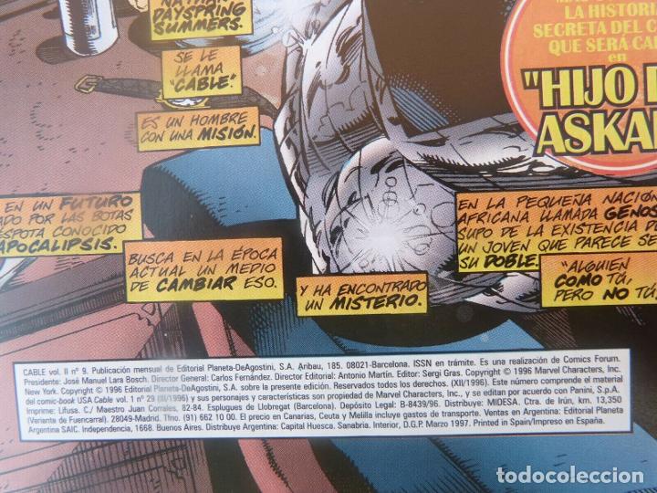 C&oacute;mics: Comic CABLE,N&ordm; 9-VOL II- A&ntilde;o 1996,Marvel Comics,Forum. - Foto 5