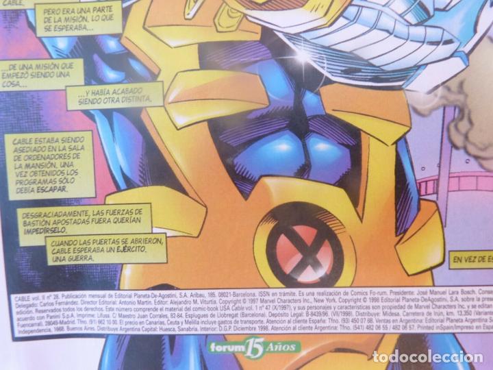 C&oacute;mics: Comic CABLE,N&ordm; 28,Vol II-Marvel Comics,Forum.A&ntilde;o 1997 - Foto 4
