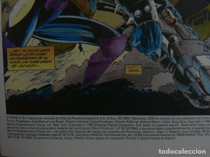 C&oacute;mics: Comic, X Force, n&uacute;mero 35,Forum, Marvel Comic, Jeph Loeb, Bud LaRosa,1995 - Foto 2