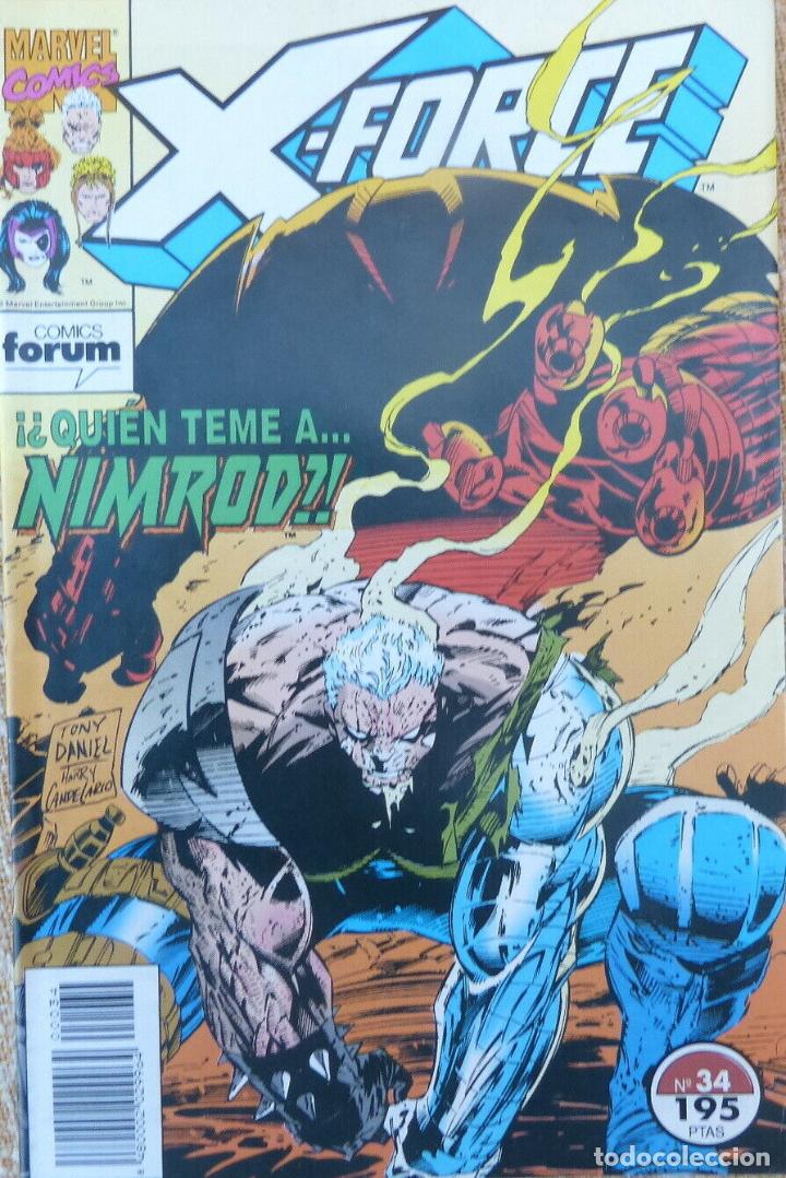 C&oacute;mics: Comic, X Force, n&uacute;mero 34,Forum, Marvel Comic, Jeph Loeb, Bud LaRosa, a&ntilde;o 1995 - Foto 1