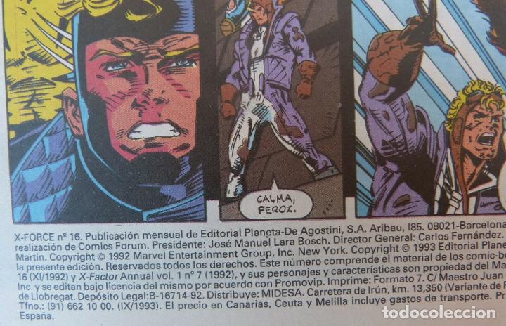 C&oacute;mics: Comic, X Force, n&uacute;mero 16,Forum, Marvel Comic, Jeph Loeb, Bud LaRosa, a&ntilde;o 1993 - Foto 6