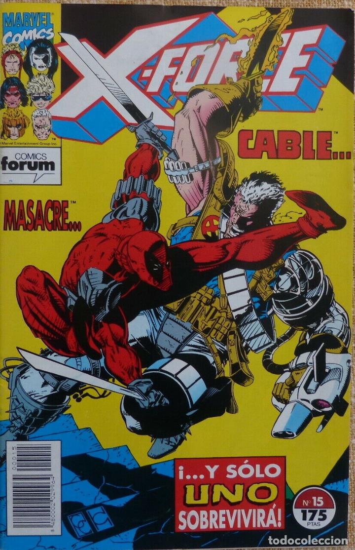 C&oacute;mics: Comic, X Force, n&uacute;mero 15,Forum, Marvel Comic, Jeph Loeb, Bud LaRosa,1993 - Foto 1
