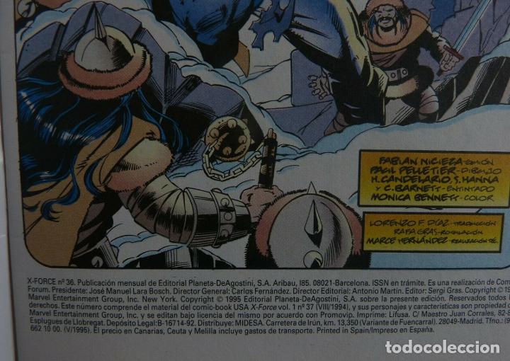 C&oacute;mics: Comic, X Force, n&uacute;mero 36, Forum, Marvel Comic, Jeph Loeb, Bud LaRosa,1995 - Foto 4
