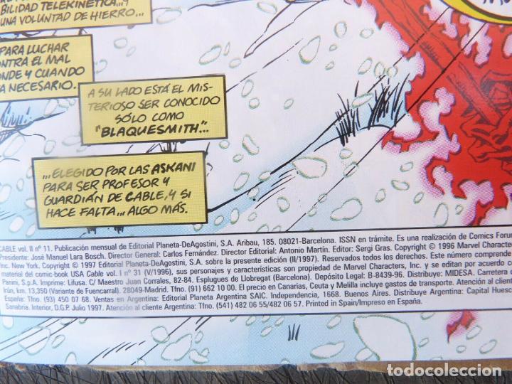 C&oacute;mics: Comic CABLE,N&ordm; 11-VOL II, A&ntilde;o 1997,Marvel Comics,Forum. - Foto 5