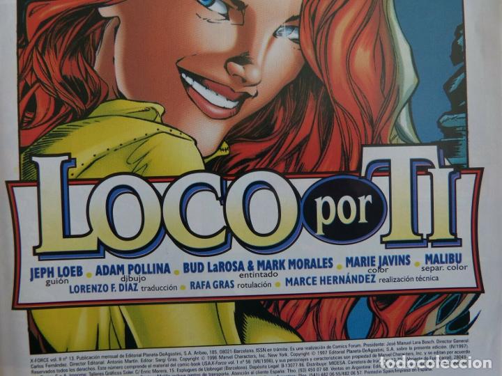 C&oacute;mics: Comic, X Force, n&uacute;mero 13, Vol&uacute;men II, Forum, Marvel Comic, Jeph Loeb, A&Ntilde;O 1997 - Foto 3