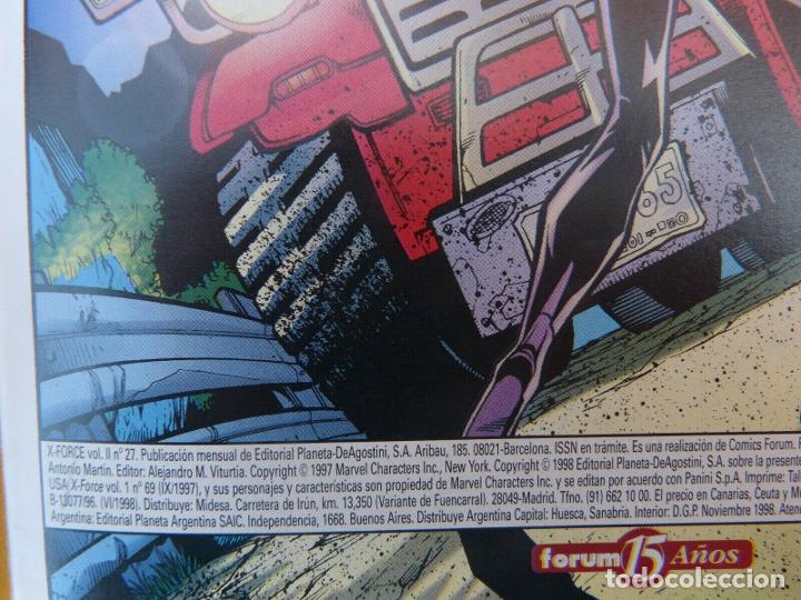 C&oacute;mics: Comic, X Force, n&uacute;mero 27, Vol&uacute;men II, Forum, Marvel Comic, Jeph Loeb,1998 - Foto 5