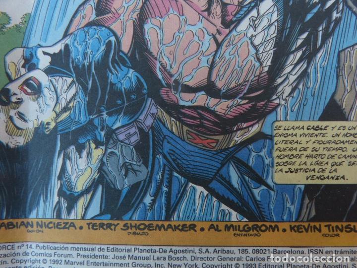 C&oacute;mics: Comic, X Force, n&uacute;mero 14,A&ntilde;o 1993,Forum, Marvel Comic, Jeph Loeb, Bud LaRosa - Foto 3