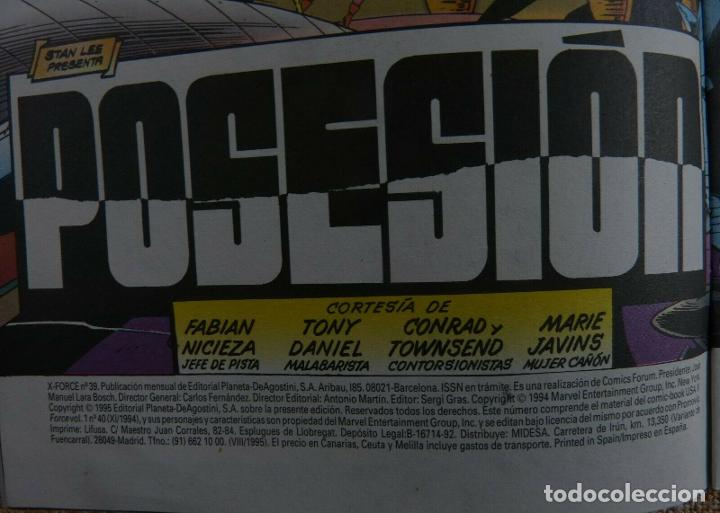 C&oacute;mics: Comic, X Force, n&uacute;mero 39, Forum, Marvel Comic, Jeph Loeb, Bud LaRosa,1995 - Foto 2