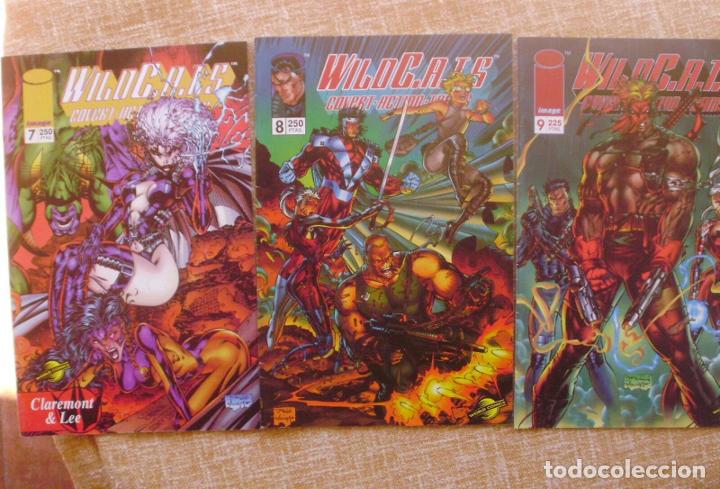 C&oacute;mics: Lote de 3 Comics, WildC.A.T.S, n&uacute;meros 7, 8 y 9, World Comics, Image, Jim Lee