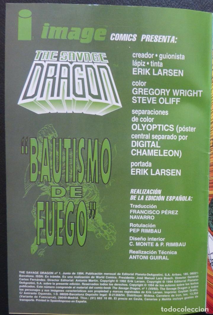 C&oacute;mics: Comic The Savage DRAGON,N&ordm; 1,Image,World Comics,Planeta,1994 - Foto 5