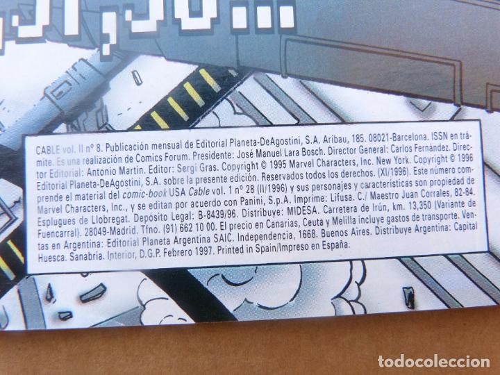 C&oacute;mics: Comic CABLE,N&ordm; 8-X-MEN, A&ntilde;o 1996,Marvel Comics,Forum. - Foto 7