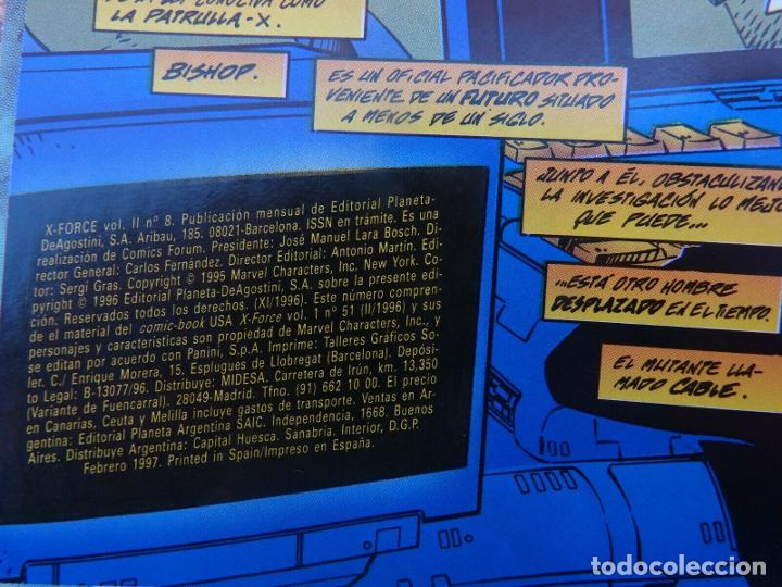 C&oacute;mics: Comic, X Force, n&uacute;mero 8, Vol&uacute;men II, Forum, Marvel Comic, Jeph Loeb, Bud LaRosa - Foto 6