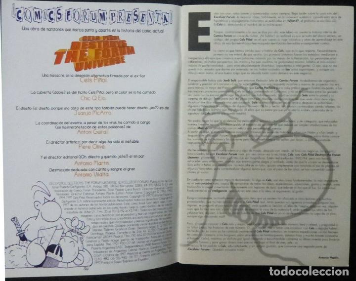 C&oacute;mics: Comic Destroys The Forum Universe,Cels Pi&ntilde;ol,Excelsior Forum,1997 - Foto 6