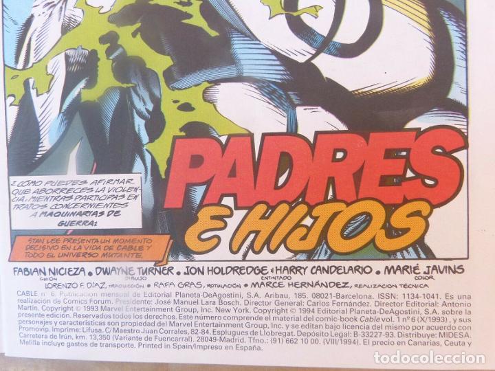 C&oacute;mics: Comic CABLE,N&ordm; 6,Marvel Comics,Forum-1994 - Foto 6