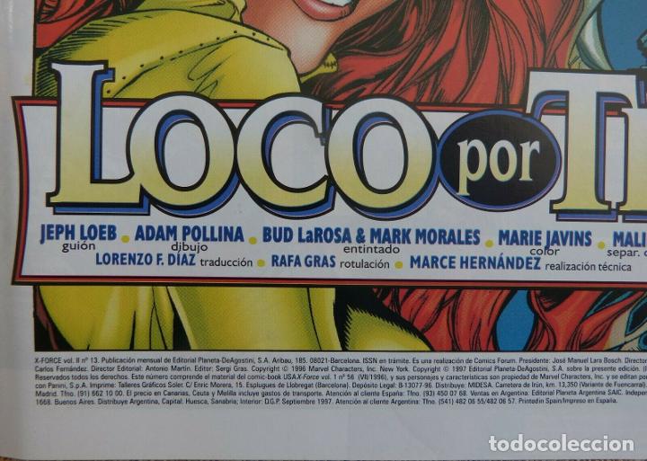 C&oacute;mics: Comic, X Force, n&uacute;mero 13, Vol&uacute;men II, Forum, Marvel Comic, Jeph Loeb, A&Ntilde;O 1997 - Foto 7