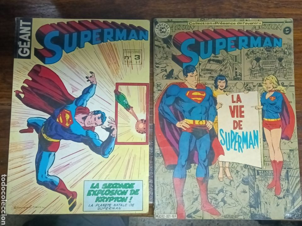 C&oacute;mics: C&Oacute;MICS SUPERMAN 2 EJEMPLARES EN FRANCES - Foto 1