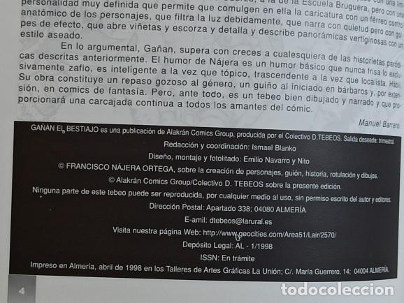 C&oacute;mics: GA&Ntilde;&Aacute;N EL BESTIAJO- PACO N&Aacute;JERA- NUMERO 1 - Foto 3