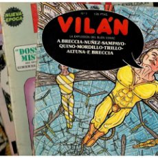 Comics : VILÁN. COMPLETA 1,2,3 Y 4. EDICIONES VILÁN 1981. EXCELENTES.. Lote 313409893