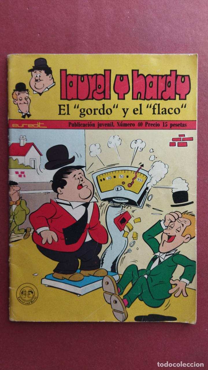 C&oacute;mics: LAUREL Y HARDY, EL GORDO Y L FLACO N&ordm; 40 EUREDIT 1972 - Foto 1