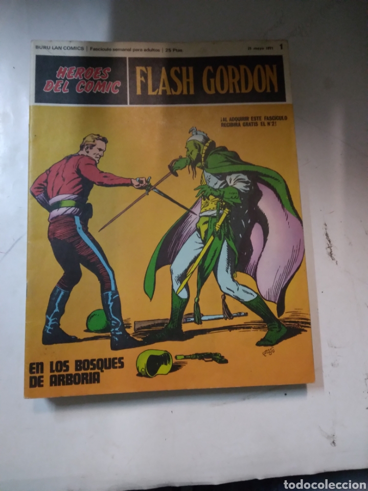 C&oacute;mics: Flash Gordon, H&eacute;roes del c&oacute;mic, n&uacute;meros 1 al 12 - Foto 1