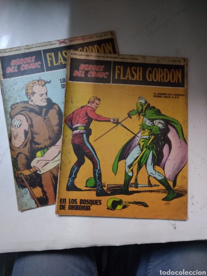 C&oacute;mics: Flash Gordon, H&eacute;roes del c&oacute;mic, n&uacute;meros 1 y 2 - Foto 1
