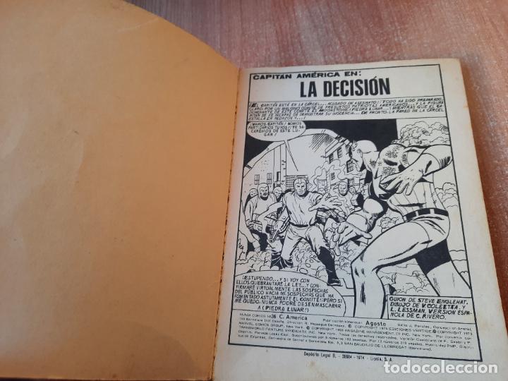 C&oacute;mics: CAPIT&Aacute;N AM&Eacute;RICA N&ordm; 36- ED. V&Eacute;RTICE A&Ntilde;O 1974 - Foto 3
