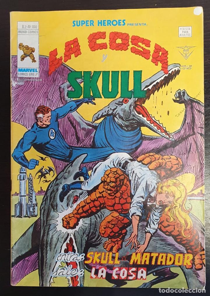 C&oacute;mics: Super Heroes v2. V&eacute;rtice 1974. N&ordm; 100 - La Cosa y Skull - Foto 2